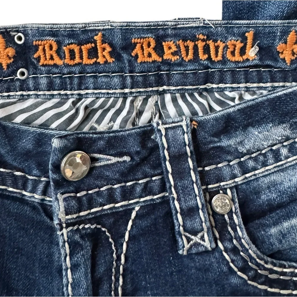 Rock Revival Berry Straight Stretch Jean, Size 28